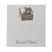 宝箱ギア パーソナライズされた ノートパッド (正面)