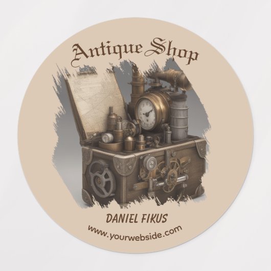 宝箱ギア パーソナライズされた ラベル (デザイン3)