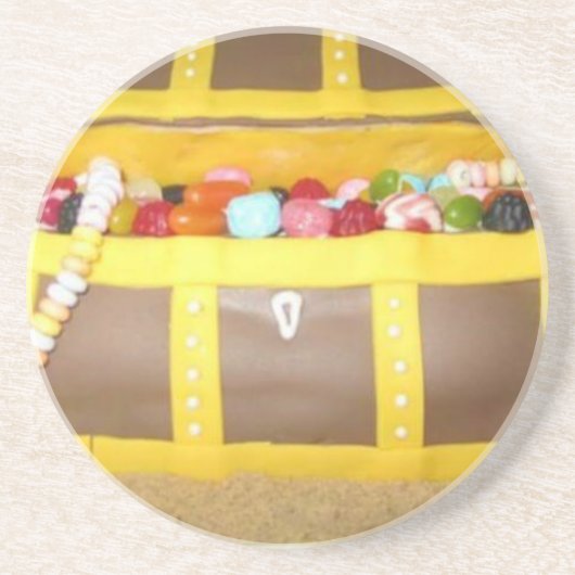 宝箱ケーキ コースター (正面)