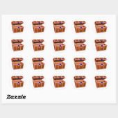 宝箱ステッカー ラウンドシール (シート)