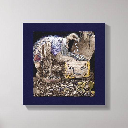 宝箱トロール キャンバスプリント (正面)