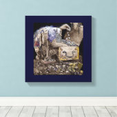 宝箱トロール キャンバスプリント (インサイチュ (ウッドフロア))