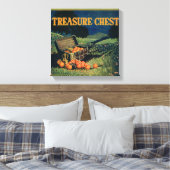 宝箱（フィールドバージョン）オレンジラベル キャンバスプリント (インサイチュ (寝室))