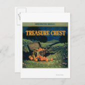 宝箱（フィールドバージョン）オレンジラベル ポストカード (正面/裏面)