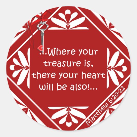 宝箱 ラウンドシール (正面)