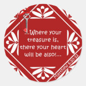 宝箱 ラウンドシール (正面)