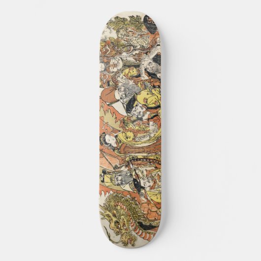 宝船に乗る七神の福 スケートボード (正面)