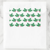 実と葉の柄の 長方形シール (バッグ)