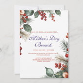 実と葉の母の日ブランチへの招待 招待状 (正面)