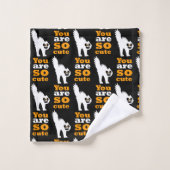 実に可愛いフルースタード猫ケースメイトiPhoneケース バスタオルセット (ウォッシュタオル)