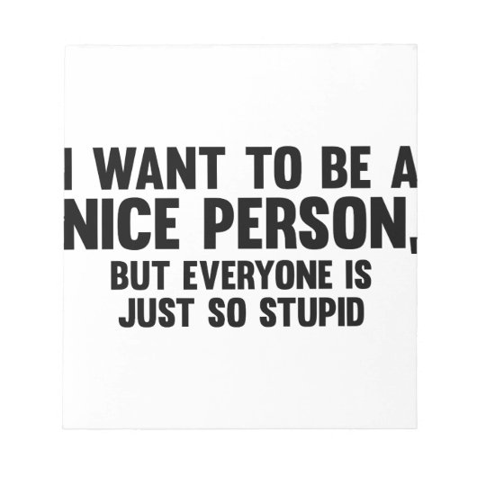 実に愚かな ノートパッド (正面)