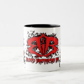 実の兄弟のロゴのコーヒー・マグ ツートーンマグカップ (中央)