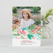 実の水彩写真招待状 シーズンカード (スタンド正面)