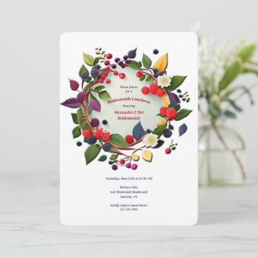 実の花輪 招待状 (スタンド正面)