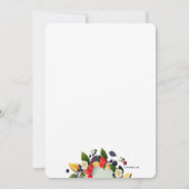 実の花輪 招待状 (裏面)