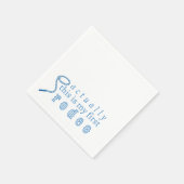 実はこれが私の最初の誕生日おもしろい スタンダードカクテルナプキン (角)