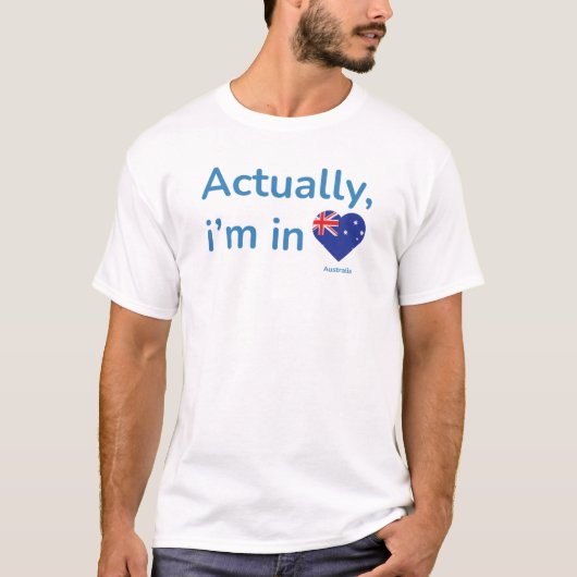 実はオーストラリアにいる Tシャツ (正面)