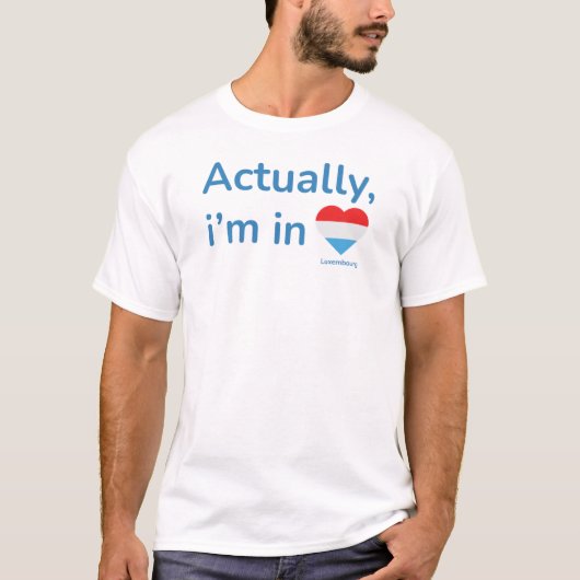 実はルクセンブルクにいる Tシャツ (正面)
