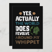 実は世界は私のホイペットをのまわりに回転させる シーズンカード (正面/裏面)