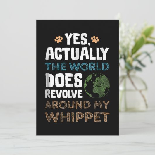 実は世界は私のホイペットをのまわりに回転させる シーズンカード (スタンド正面)