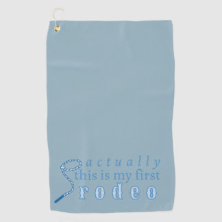 実は初めてのロデオ女おもしろい性 ゴルフタオル