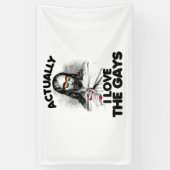 実は私はゲイ 横断幕 (縦)