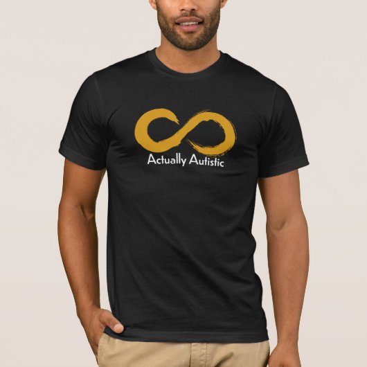 実は自閉症 Tシャツ (正面)