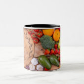 実りあるインスピレーションやる気を起こさせる引用文 ツートーンマグカップ (中央)