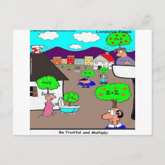 実りがあり増殖すおもしろいる ポストカード (正面)