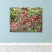 実りの秋の木 キャンバスプリント (インサイチュ (ウッドフロア))