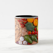 実り多いインスピレーションやる気を起こさせる引用文2トーン ツートーンマグカップ (中央)