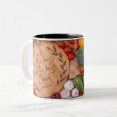 実り多いインスピレーションやる気を起こさせる引用文2トーン ツートーンマグカップ (正面左)