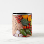 実り多いインスピレーションやる気を起こさせる引用文2トーン ツートーンマグカップ (中央)