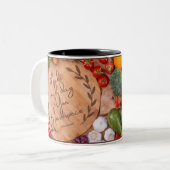 実り多いインスピレーションやる気を起こさせる引用文2トーン ツートーンマグカップ (正面左)