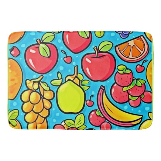 実り多いパターンデザイン バスマット (正面)