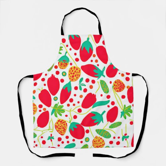実り多いパレットの鮮やかなパターン エプロン (正面)