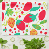 実り多いパレットの鮮やかなパターン キッチンタオル (折り畳み)