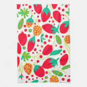 実り多いパレットの鮮やかなパターン キッチンタオル (縦)