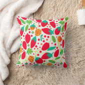 実り多いパレットの鮮やかなパターン クッション (ブランケット)