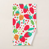 実り多いパレットの鮮やかなパターン バスタオルセット (ハンドタオル)