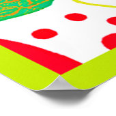 実り多いパレットの鮮やかなパターン ポスター (角)