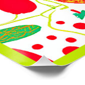 実り多いパレットの鮮やかなパターン ポスター (コーナー)