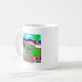 実り多い子孫を Funny コーヒーマグカップ (正面左)