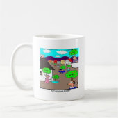 実り多い子孫を Funny コーヒーマグカップ (左)