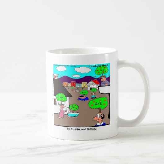 実り多い子孫を Funny コーヒーマグカップ (右)