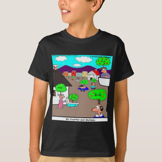 実り多い子孫を Funny Tシャツ (正面)