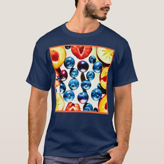 実り多い振動パターン Tシャツ (正面)