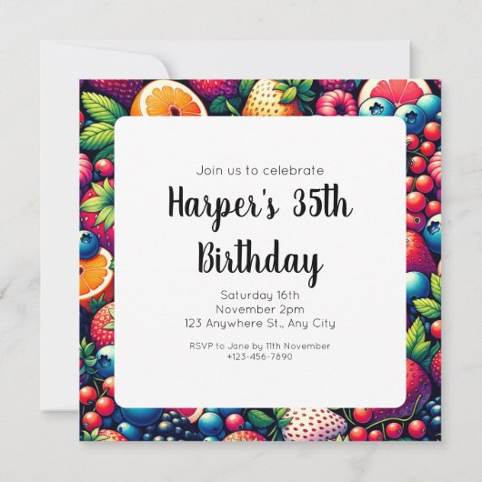 実り多い調和:自然の恵みの交響曲 招待状 (裏面)