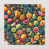 実り多い調和：自然の恵みの交響曲 招待状 (正面/裏面)