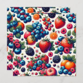 実り多い調和：自然の恵みの交響曲 招待状 (正面/裏面)